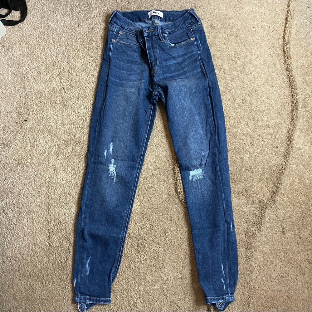Fashion Nova lightly distressed jeans